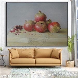 Tranh tĩnh vật hoa quả sơn dầu nghệ thuật