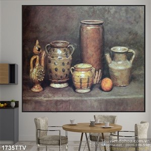 Tranh tĩnh vật hoa quả sơn dầu độc đáo