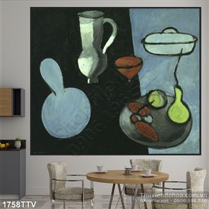 Tranh tĩnh vật hoa quả sơn dầu độc đáo