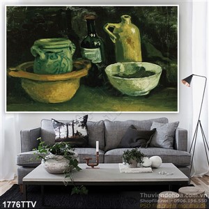 Tranh tĩnh vật hoa quả sơn dầu trang trí tường