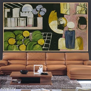 Tranh tĩnh vật hoa quả sơn dầu hiện đại