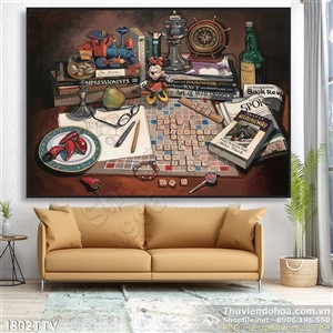 Tranh tĩnh vật hoa quả sơn dầu nghệ thuật