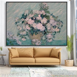 Tranh tĩnh vật hoa quả sơn dầu treo tường nghệ thuật