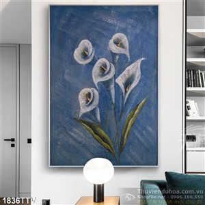 Tranh tĩnh vật hoa quả sơn dầu trang trí phòng