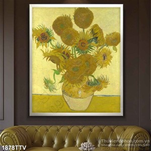 Tranh tĩnh vật hoa quả sơn dầu trang trí phòng khách