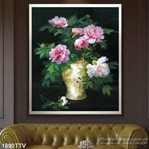 Tranh tĩnh vật hoa quả sơn dầu trang trí