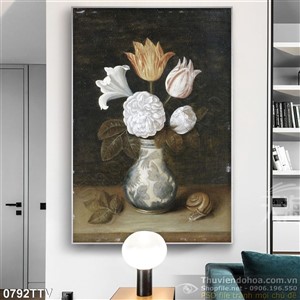 Tranh tĩnh vật hoa quả sơn dầu độc đáo