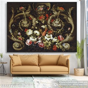 Tranh tĩnh vật hoa quả sơn dầu nghệ thuật