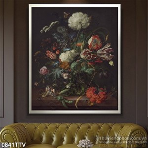 Tranh tĩnh vật hoa quả sơn dầu trang trí phòng ăn