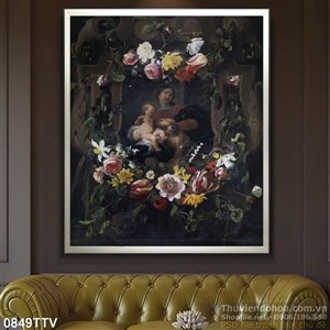 Tranh tĩnh vật hoa quả sơn dầu độc đáo