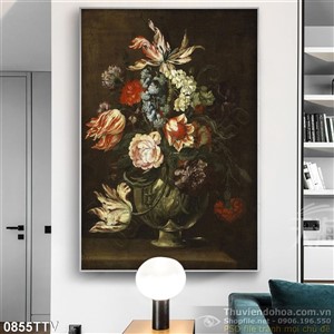 Tranh tĩnh vật hoa quả sơn dầu nghệ thuật