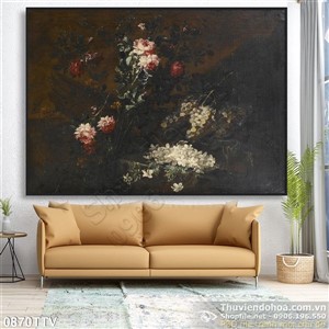 Tranh tĩnh vật hoa quả sơn dầu nghệ thuật