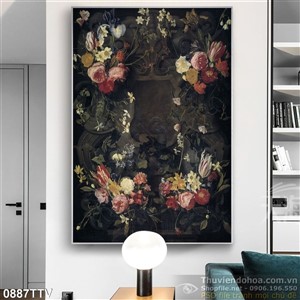 Tranh tĩnh vật hoa quả sơn dầu Châu Âu