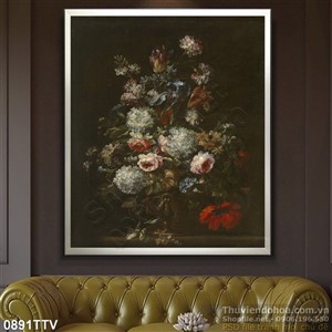 Tranh tĩnh vật hoa quả sơn dầu trang trí đẹp