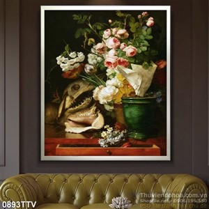 Tranh tĩnh vật hoa quả sơn dầu nghệ thuật