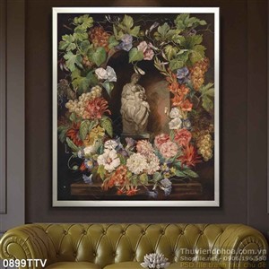 Tranh tĩnh vật hoa quả sơn dầu nghệ thuật