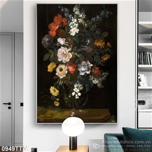 Tranh tĩnh vật hoa quả sơn dầu nghệ thuật