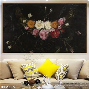 Tranh tĩnh vật hoa quả sơn dầu nghệ thuật