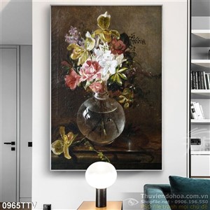 Tranh tĩnh vật hoa quả sơn dầu nghệ thuật