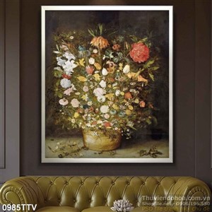 Tranh tĩnh vật hoa quả sơn dầu nghệ thuật