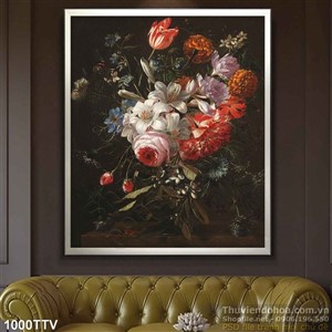 Tranh tĩnh vật hoa quả sơn dầu nghệ thuật