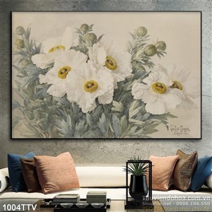 Tranh tĩnh vật hoa quả sơn dầu trang trí