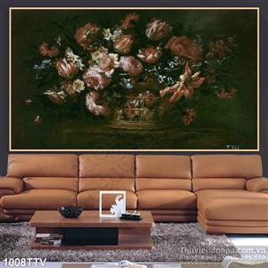 Tranh tĩnh vật hoa quả sơn dầu độc đáo