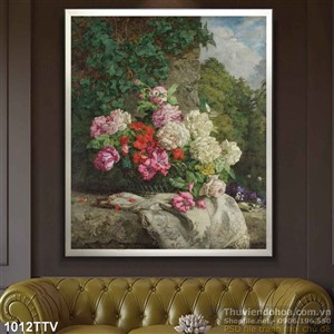 Tranh tĩnh vật hoa quả sơn dầu nghệ thuật