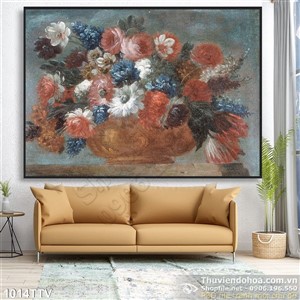 Tranh tĩnh vật hoa quả sơn dầu nghệ thuật