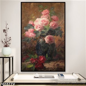 Tranh tĩnh vật hoa quả sơn dầu trang trí phòng khách