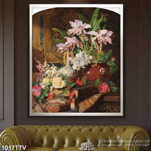 Tranh tĩnh vật hoa quả sơn dầu nghệ thuật độc đáo