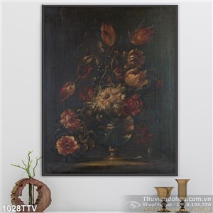 Tranh tĩnh vật hoa quả sơn dầu Châu Âu