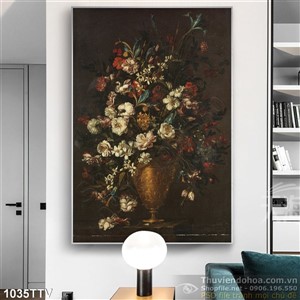 Tranh tĩnh vật hoa quả sơn dầu treo tường nghệ thuật