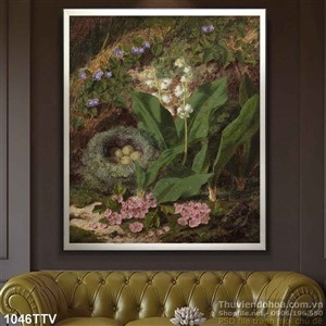 Tranh tĩnh vật hoa quả sơn dầu dán tường đẹp