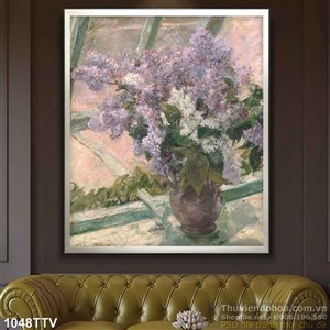 Tranh tĩnh vật hoa quả sơn dầu treo tường phòng khách