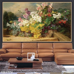 Tranh tĩnh vật hoa quả sơn dầu nghệ thuật