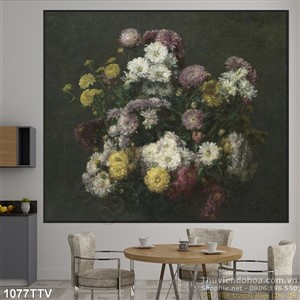 Tranh tĩnh vật hoa quả sơn dầu trang trí phòng bếp