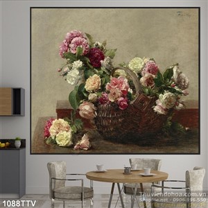 Tranh tĩnh vật hoa quả sơn dầu nghệ thuật