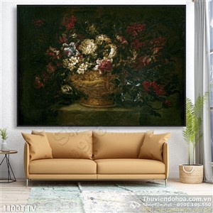 Tranh tĩnh vật hoa quả sơn dầu nghệ thuật
