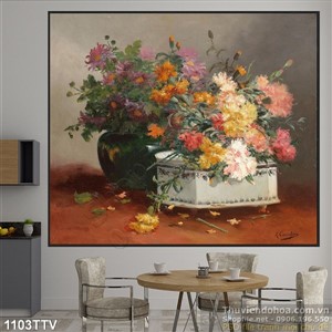 Tranh tĩnh vật hoa quả sơn dầu nghệ thuật