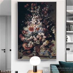 Tranh tĩnh vật hoa quả sơn dầu nghệ thuật