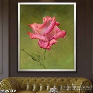 Tranh tĩnh vật hoa quả sơn dầu treo tường