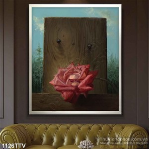 Tranh tĩnh vật hoa quả sơn dầu treo tường