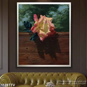 Tranh tĩnh vật hoa quả sơn dầu treo tường