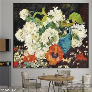 Tranh tĩnh vật hoa quả sơn dầu nghệ thuật