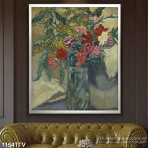 Tranh tĩnh vật hoa quả sơn dầu độc đáo