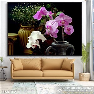 Tranh tĩnh vật hoa quả sơn dầu treo tường đẹp