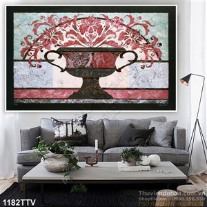 Tranh tĩnh vật hoa quả sơn dầu treo tường trang trí