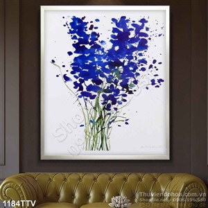 Tranh tĩnh vật hoa quả sơn dầu hiện đại treo tường