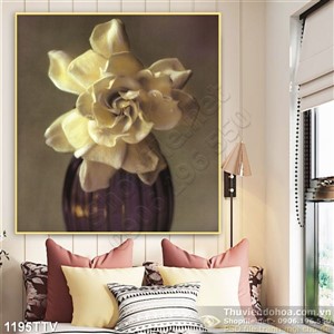 Tranh tĩnh vật hoa quả sơn dầu trang trí phòng khách